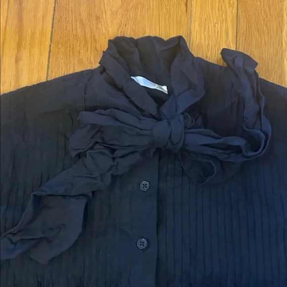 Batsheva OOAK iris blouse sample black medium - Picture 3 of 6